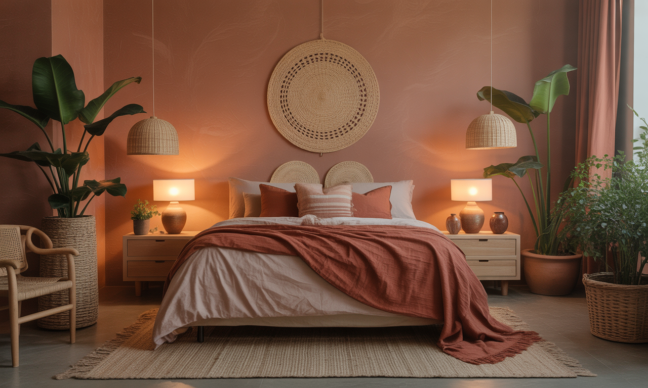 découvrez comment adopter la couleur terracotta dans votre chambre pour créer une ambiance chaleureuse et cosy, avec des astuces déco simples et élégantes.