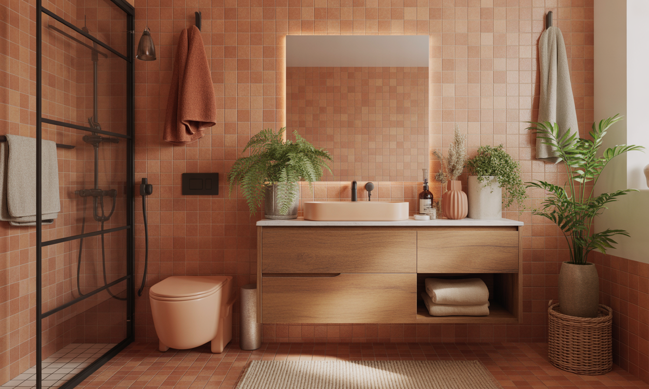 découvrez nos conseils pour aménager une salle de bain terracotta, alliant tendance et ambiance chaleureuse, pour un espace élégant et convivial.