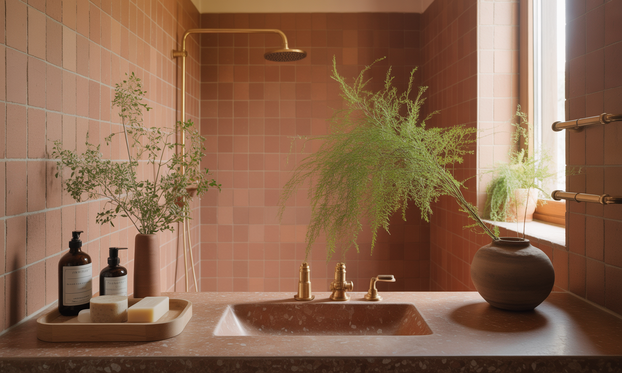 découvrez nos conseils pour aménager une salle de bain terracotta tendance et chaleureuse, alliant couleurs chaudes, matériaux naturels et décoration élégante.