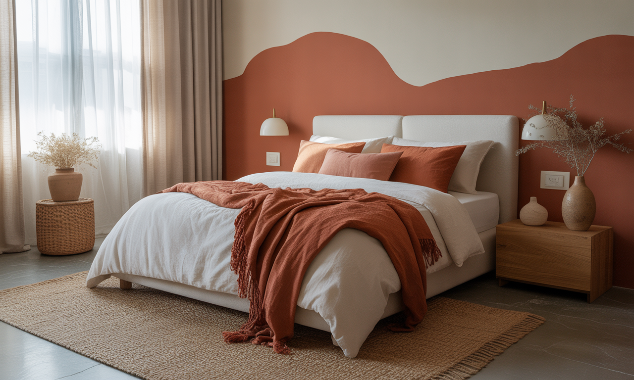 découvrez nos conseils pour réussir la décoration d'une chambre avec un mur terracotta et créer une ambiance chaleureuse et tendance.
