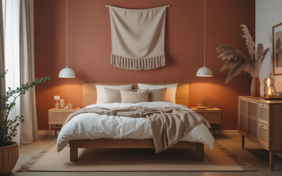 Comment réussir la décoration d&rsquo;une chambre avec un mur terracotta