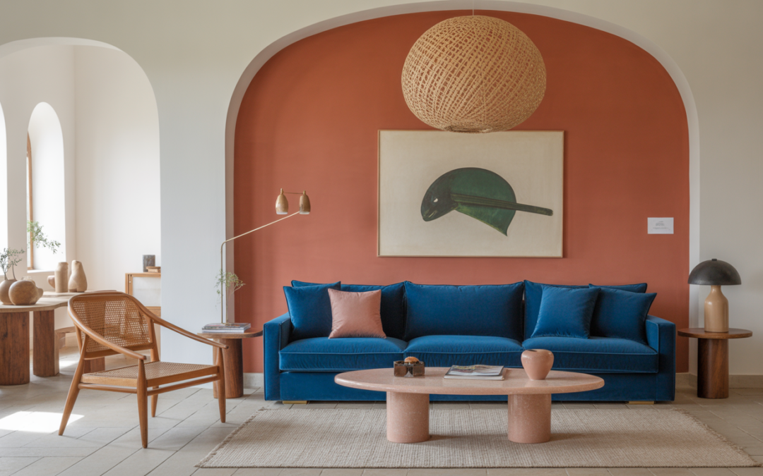 Terracotta et bleu : comment associer ces couleurs pour un intérieur harmonieux