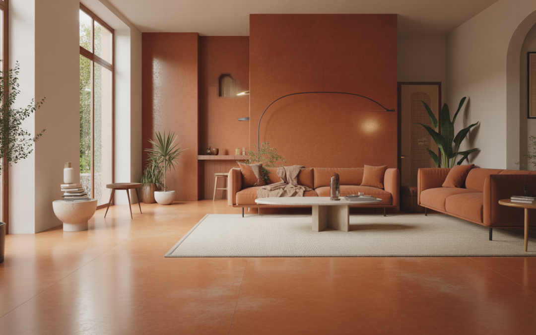 Béton ciré terracotta : avantages et applications pour votre intérieur