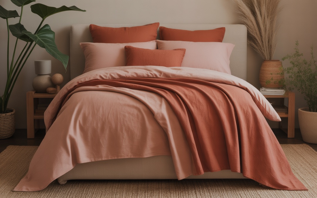 Linge de lit terracotta : comment choisir la teinte parfaite pour votre chambre
