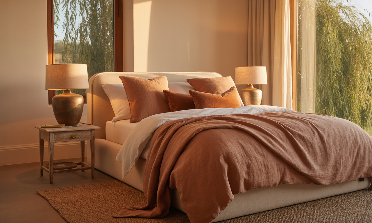 découvrez comment choisir la teinte terracotta idéale pour votre linge de lit afin d'apporter chaleur et harmonie à votre chambre.