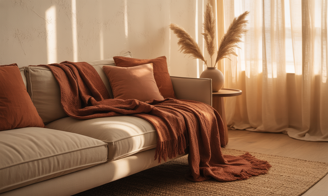 découvrez comment le plaid terracotta peut transformer votre intérieur en un espace chaleureux et accueillant grâce à ses couleurs douces et son confort optimal.