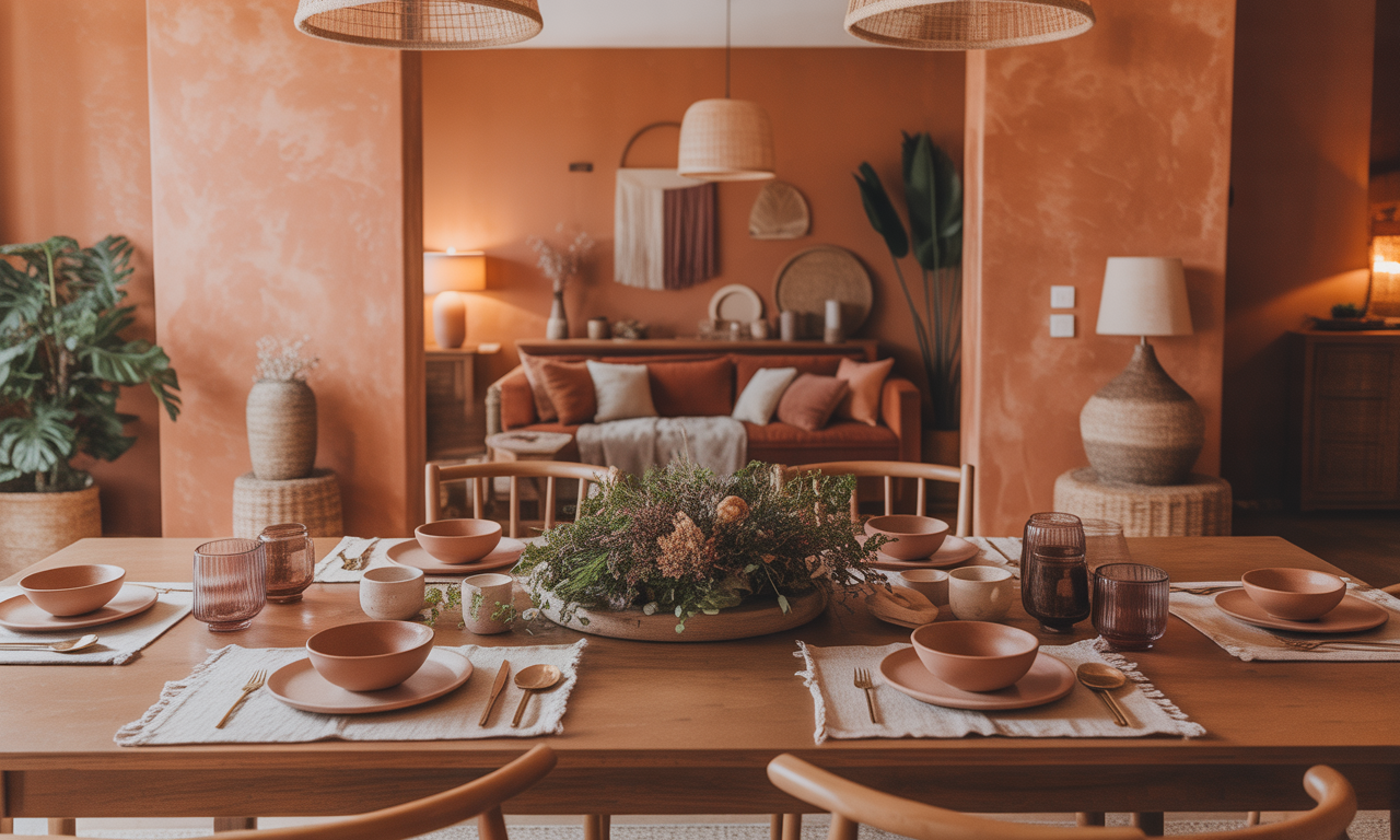 découvrez comment aménager une salle à manger terracotta pour une ambiance chaleureuse et conviviale, alliant couleurs naturelles et décor accueillant.