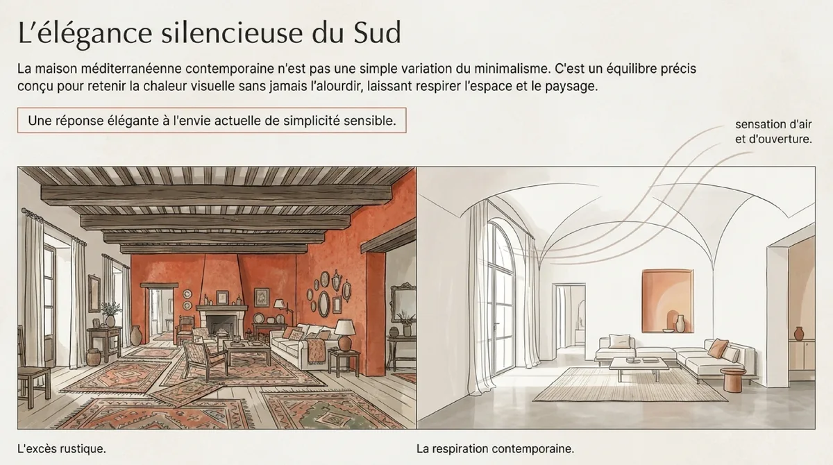 Infographie Matières naturelles et finitions minérales : la vraie signature du lieu