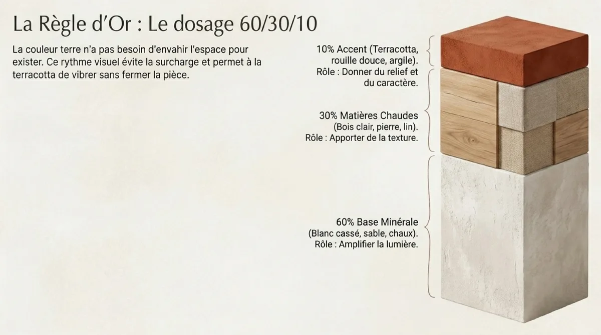Infographie Pièces de vie et suites : composer une maison chaleureuse sans surcharge