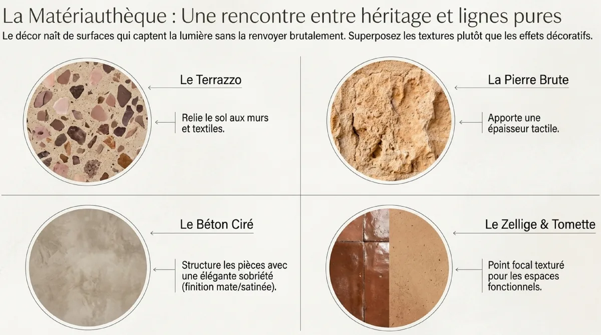 Infographie Une leçon durable pour les intérieurs contemporains