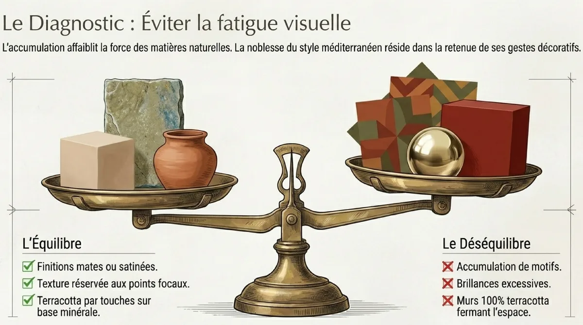 Infographie Une base méditerranéenne qui gagne en profondeur avec la terracotta