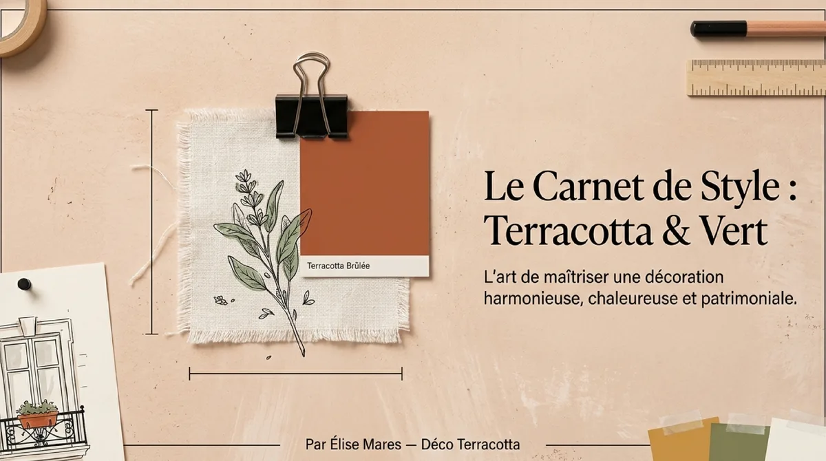 Infographie Terracotta et vert : une déco réussie en pratique