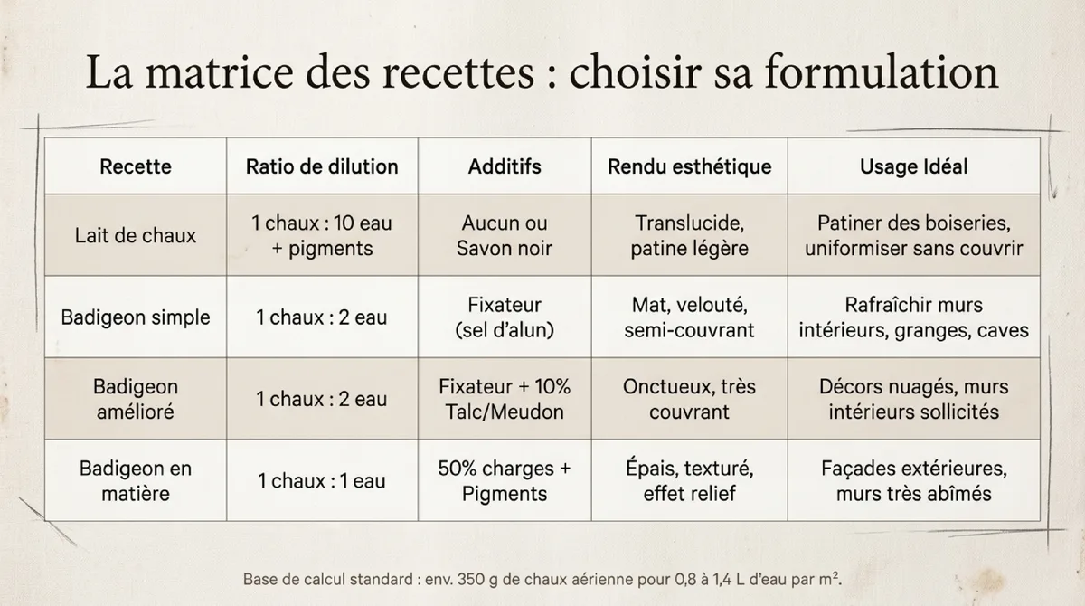 Infographie Entretien, coût et rénovation : cycle de vie d’un badigeon terracotta