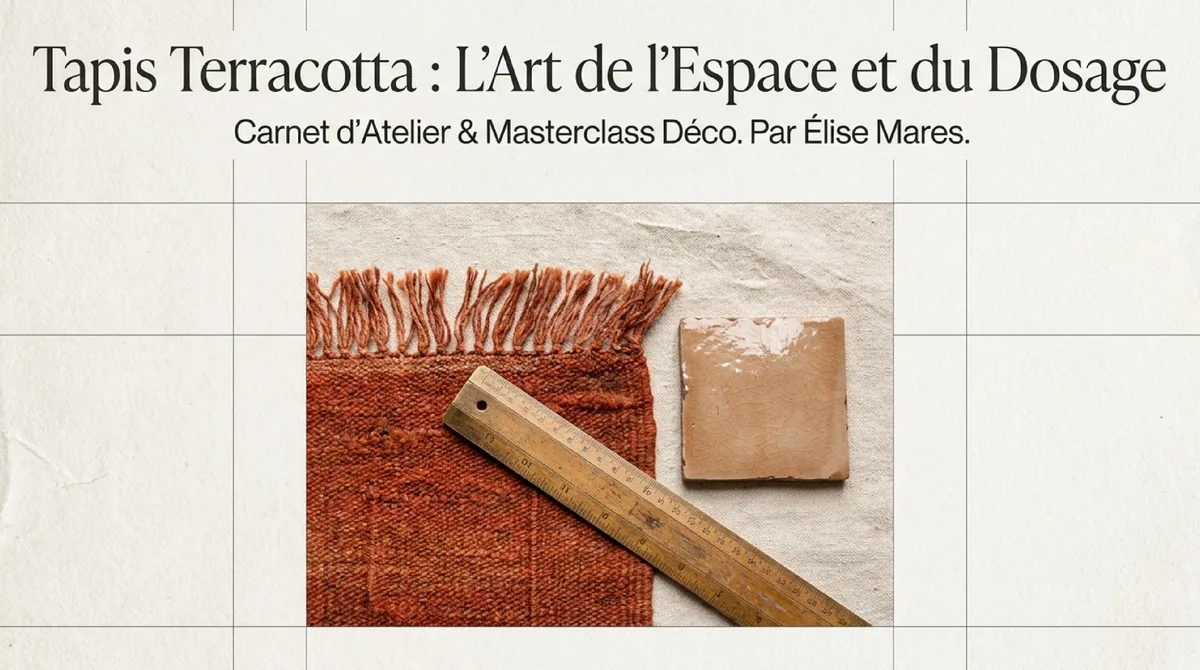 Infographie Le tapis terracotta : atout essentiel pour une décoration intérieure chaleureuse