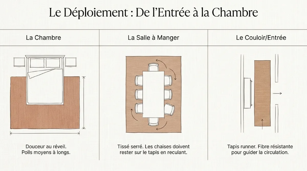Infographie Avantages déco du tapis terracotta : créer un style naturel et une ambiance cosy