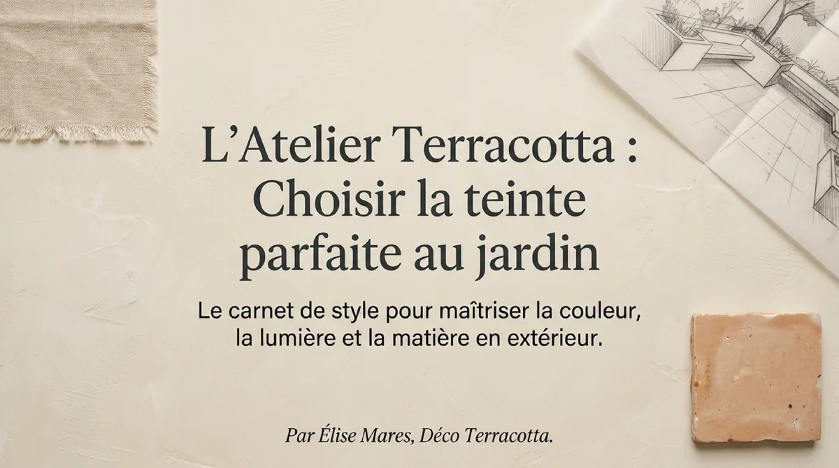 Infographie Comment choisir la teinte idéale de coussin extérieur terracotta pour un jardin chaleureux