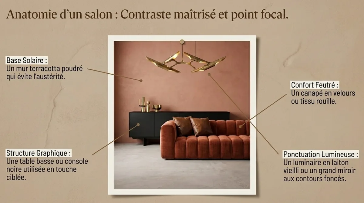 Infographie Pourquoi le glamour rock fonctionne si bien avec le terracotta