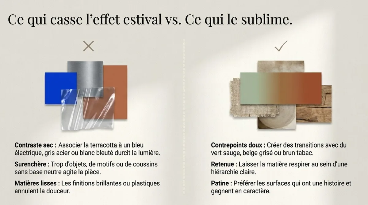 Infographie Les erreurs qui cassent l’effet estival