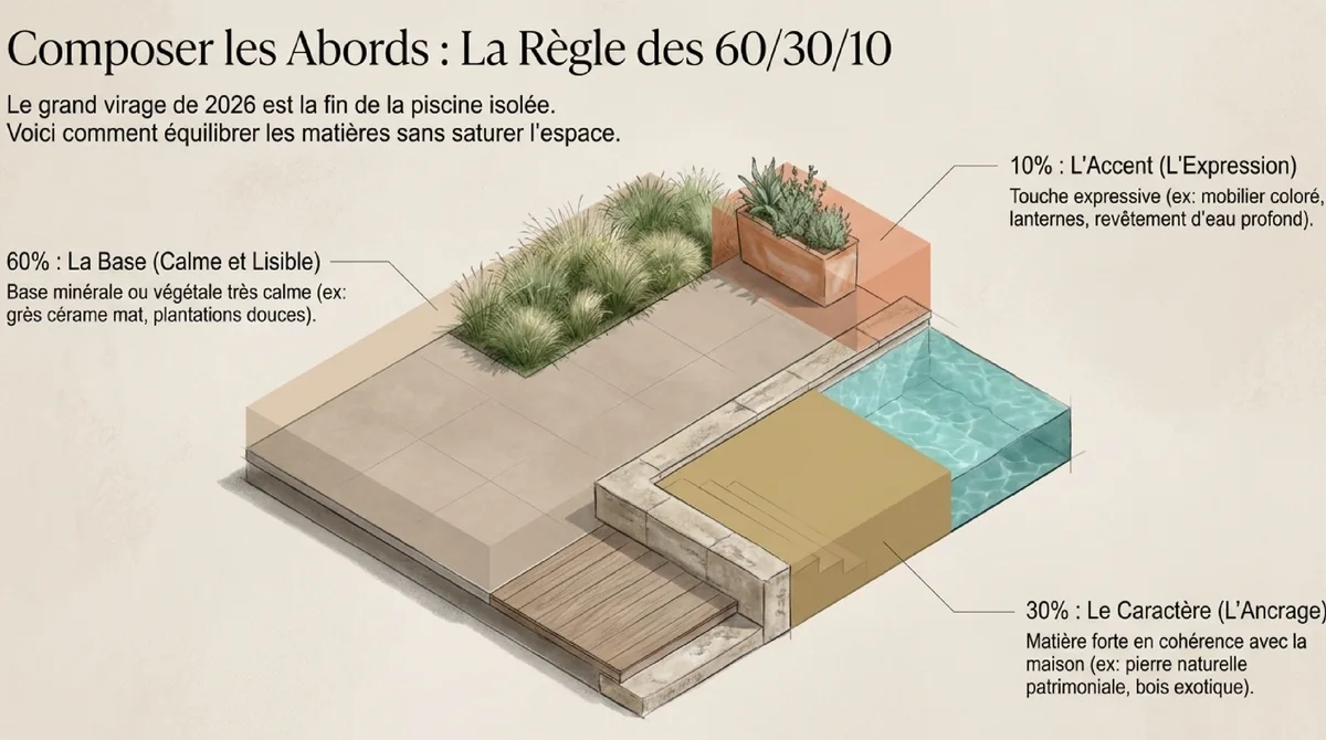 Infographie Lumière, pool-house et sécurité : le trio qui structure l’usage