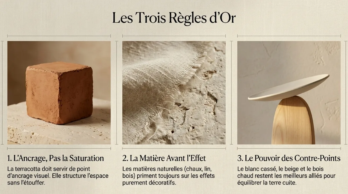 Infographie Composer un salon Comporta sans le figer