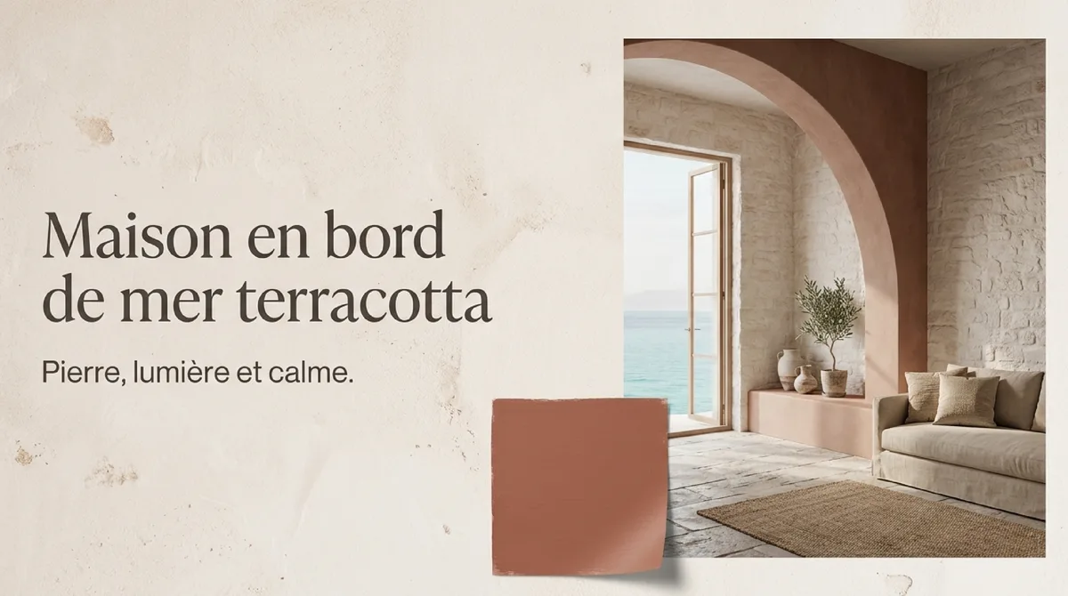Infographie Pourquoi la palette terracotta réchauffe mieux une maison côtière