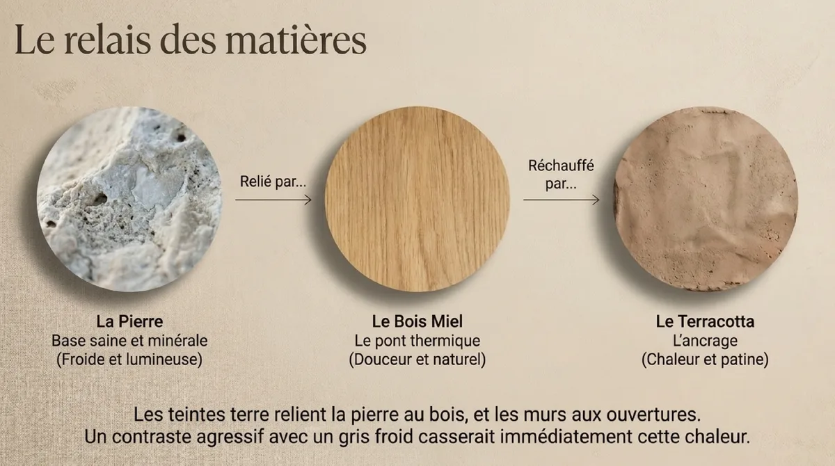 Infographie Trois règles à retenir pour une maison terracotta au bord de mer