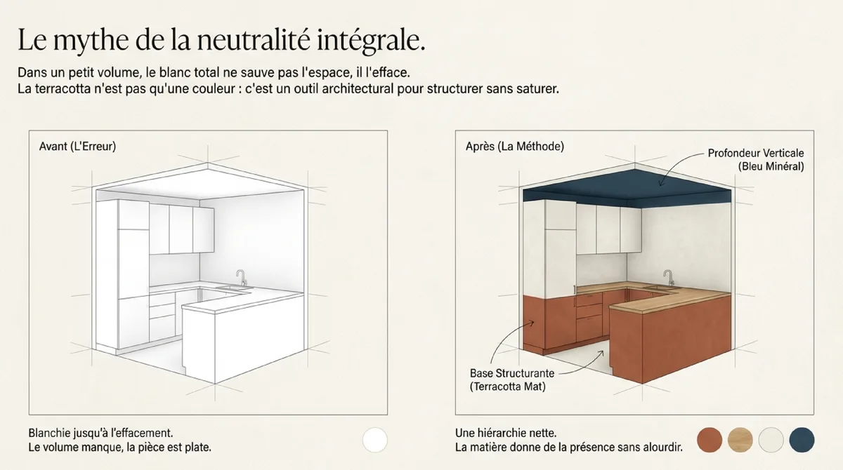 Infographie 2. Peindre le plafond pour donner de la profondeur