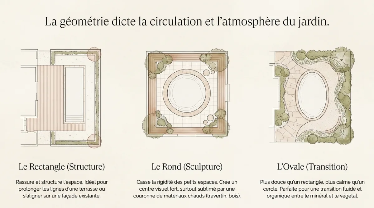 Infographie Pourquoi la plunge pool change la lecture du jardin