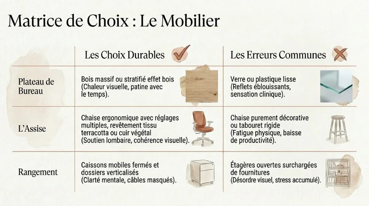 Infographie Organisation, productivité et bien-être : 8 conseils décoration pour rendre un bureau terracotta propice au...
