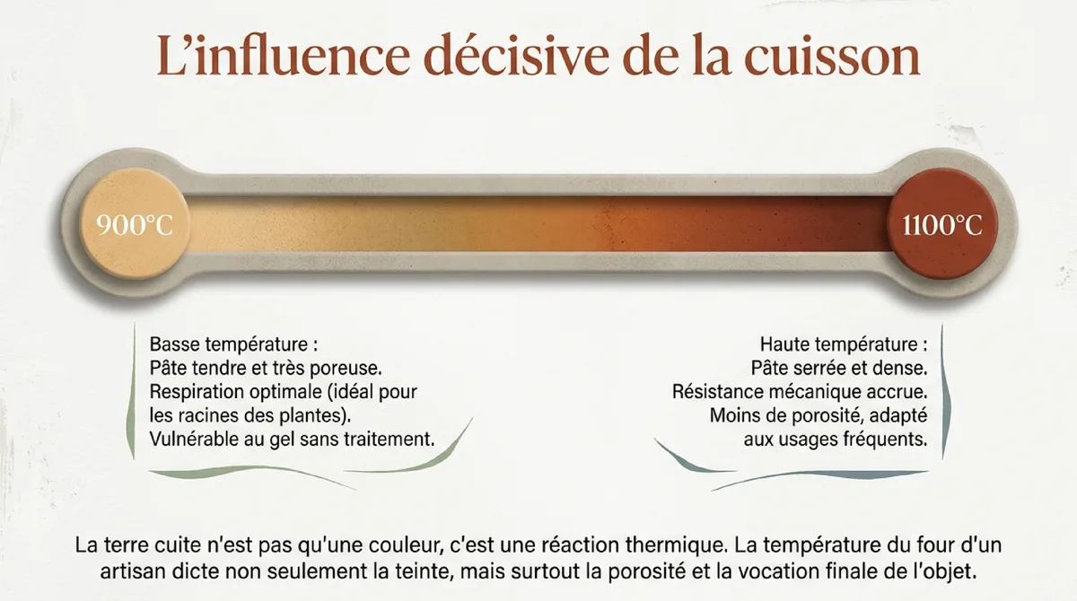 Infographie Comment choisir des accessoires terracotta selon l'usage et les matériaux naturels