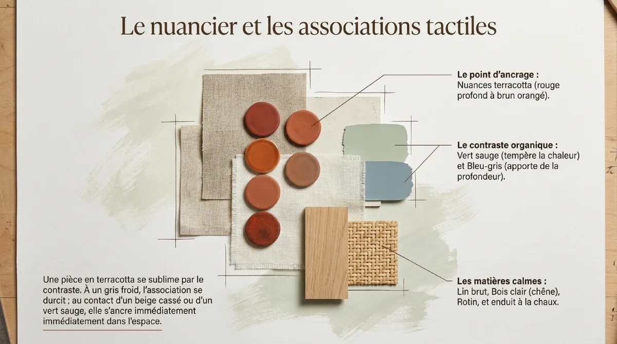 Infographie Intégrer des objets uniques terracotta dans la décoration : styles, associations et inspirations