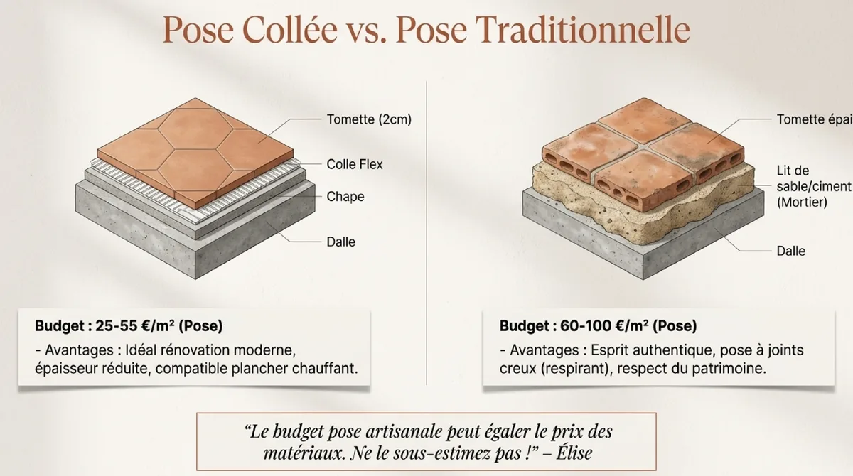 Infographie Prix des carrelages tomettes en 2026