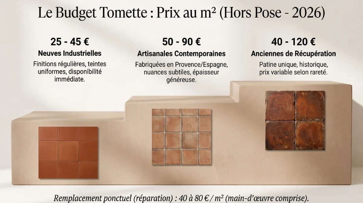 Infographie Entretien et finitions : préserver la patine des tomettes