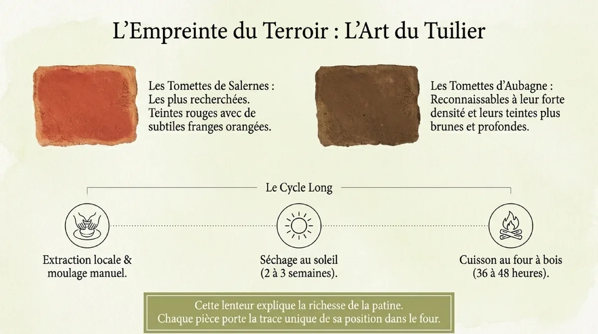Infographie Restaurer une tomette ancienne : les étapes essentielles