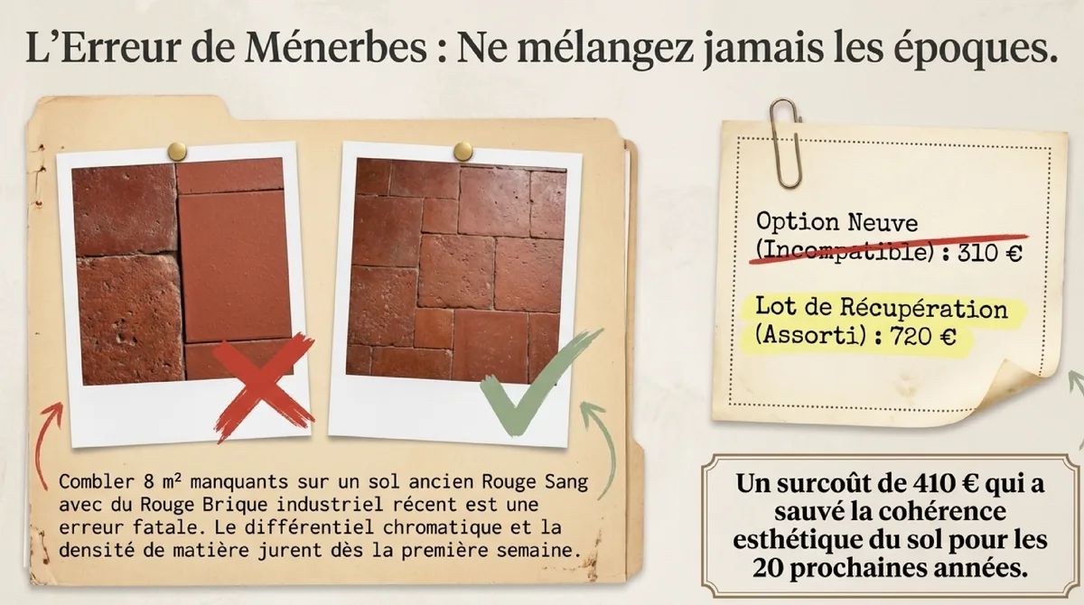 Infographie Préserver la patine des tomettes rouges anciennes