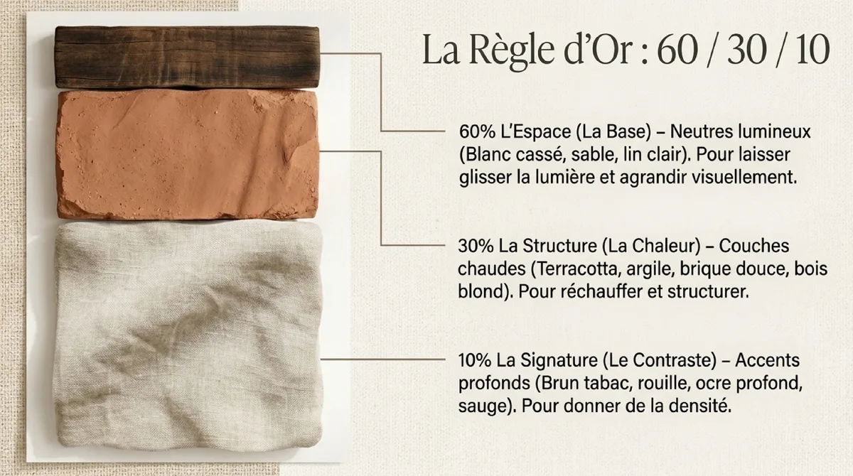 Infographie Matières, finitions et objets : la touche finale qui signe le style