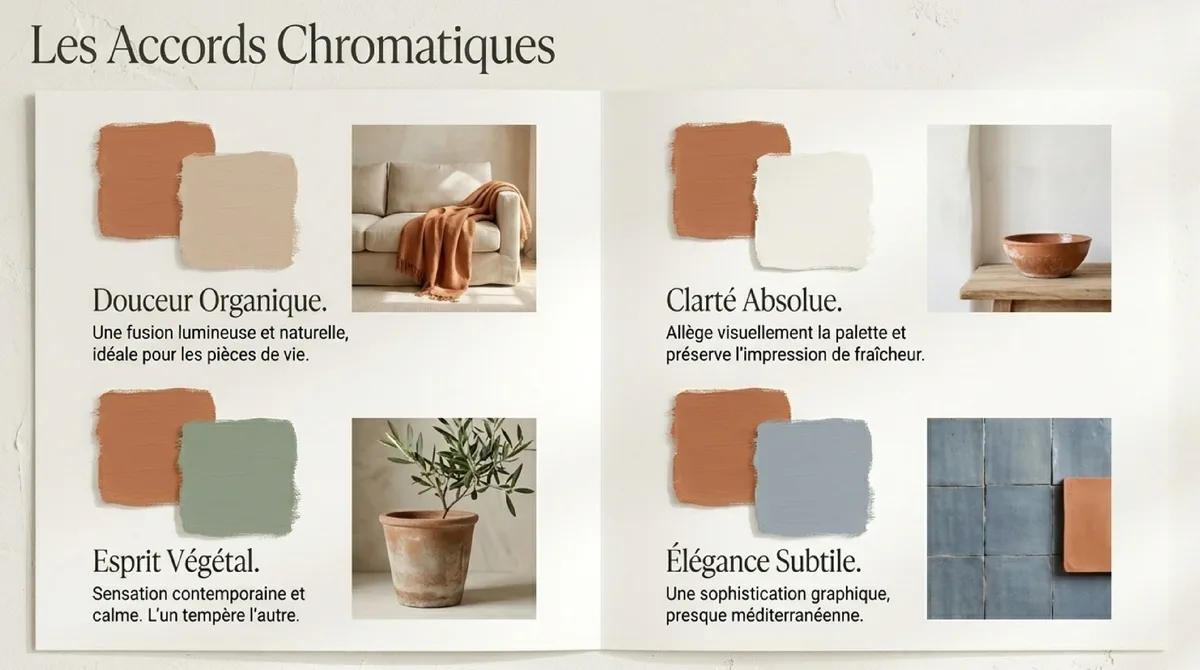 Infographie Pourquoi la base neutre adore les tons terracotta