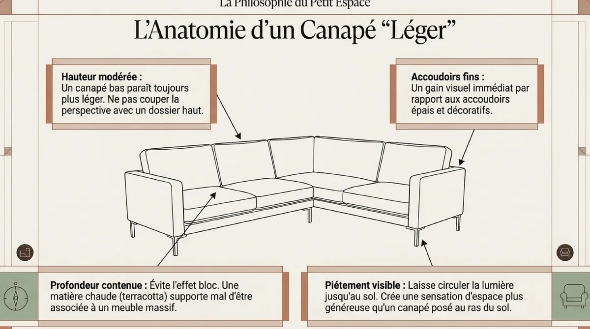 Infographie Les proportions à respecter pour ne pas étouffer la pièce