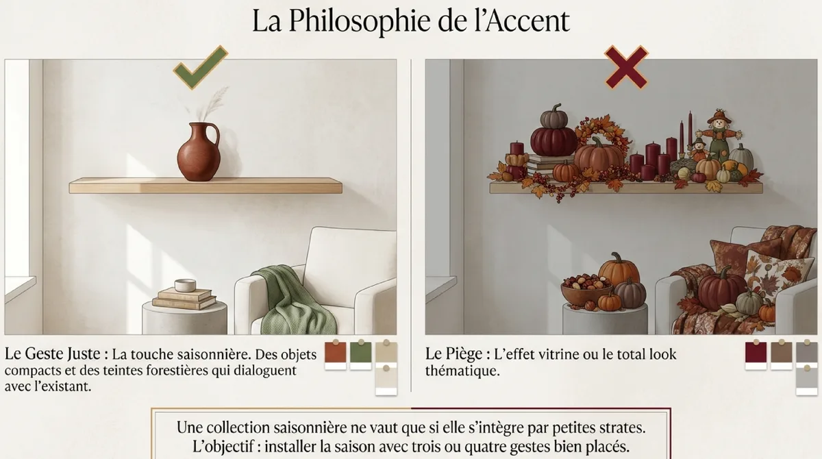 Infographie Une palette automnale qui parle terracotta sans surjouer