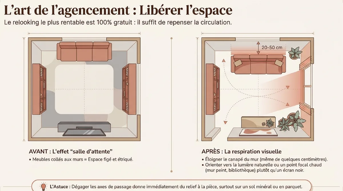 Infographie Repenser l’agencement avant de dépenser