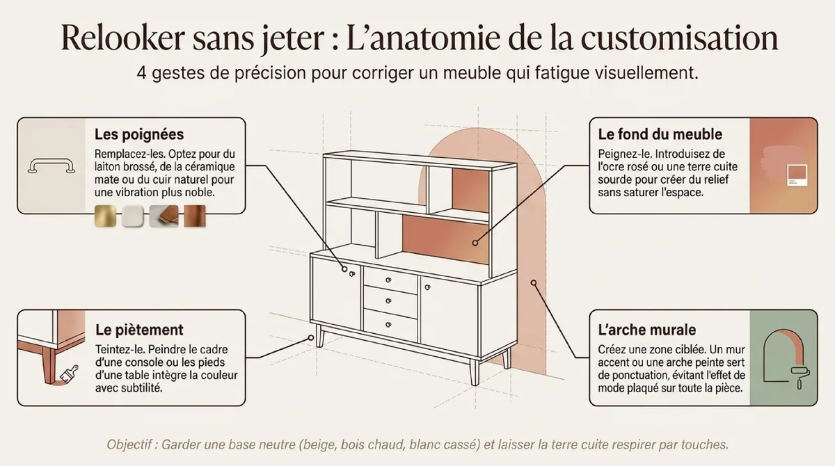 Infographie Réchauffer l’ambiance avec les textiles et la lumière
