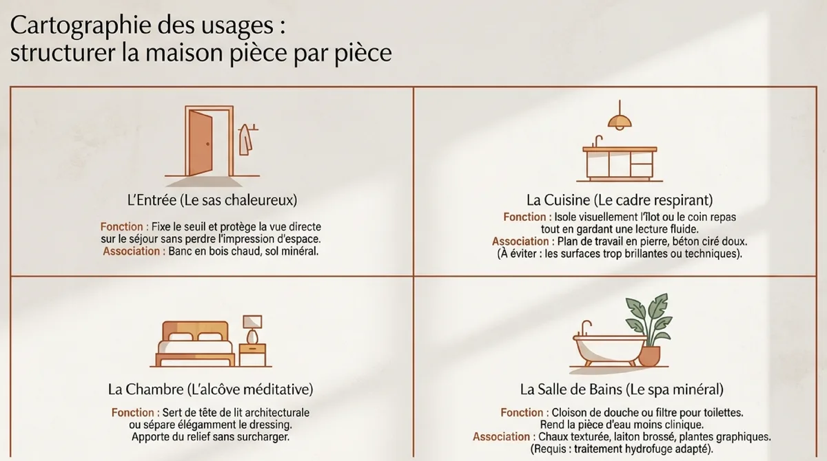 Infographie Où installer un claustra en terre cuite chez soi