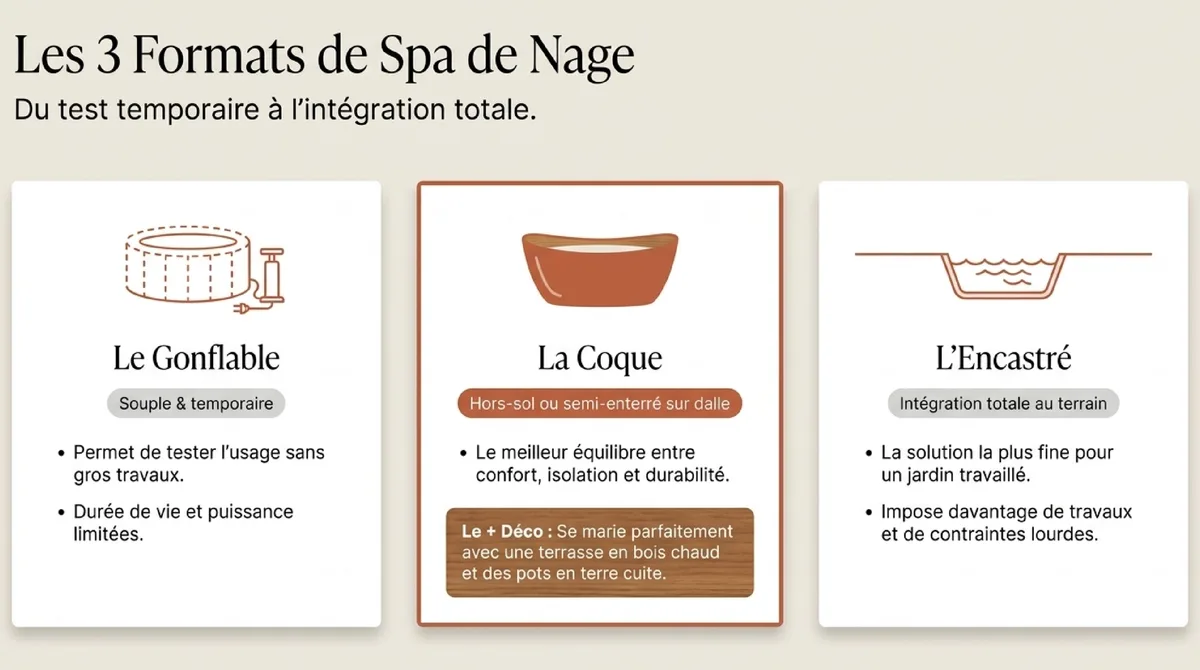Infographie Composer un jardin autour du bassin sans le durcir