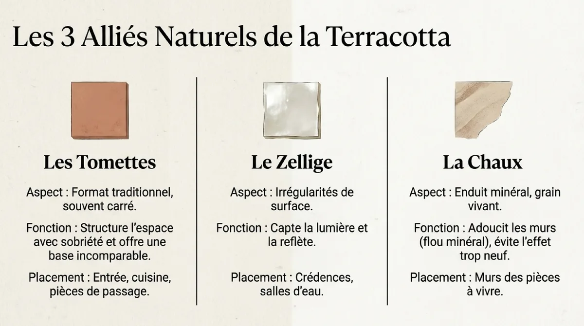 Infographie Le bon dosage des matières dans une maison ancienne