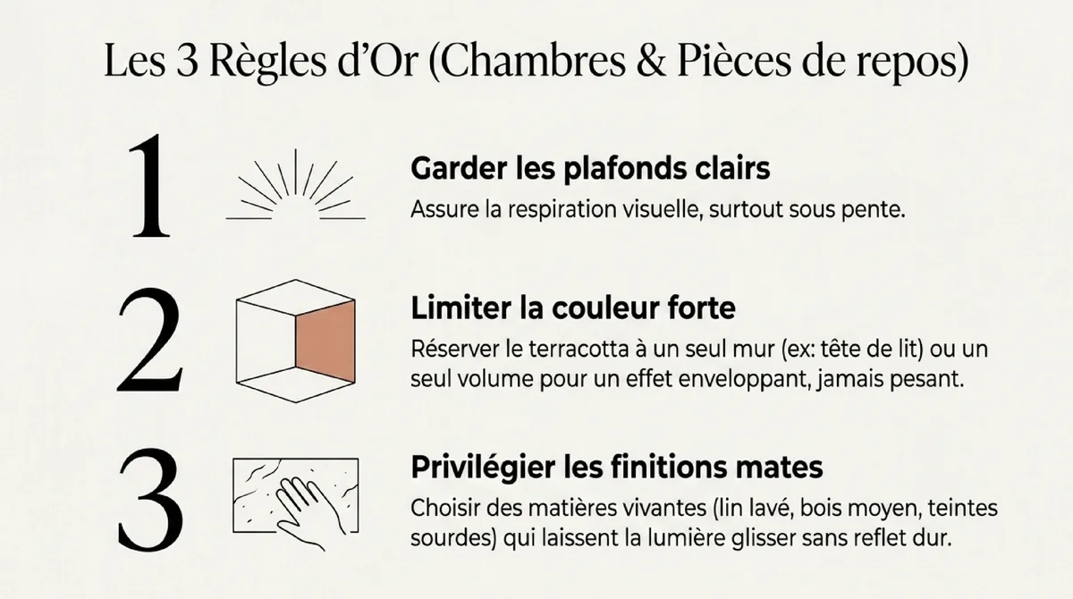 Infographie Ce que cette maison enseigne à la décoration terracotta
