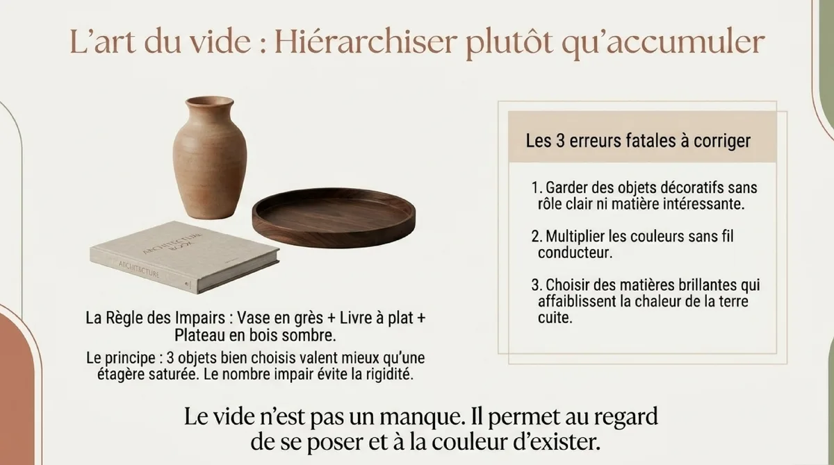 Infographie Moins d’objets, mais mieux choisis