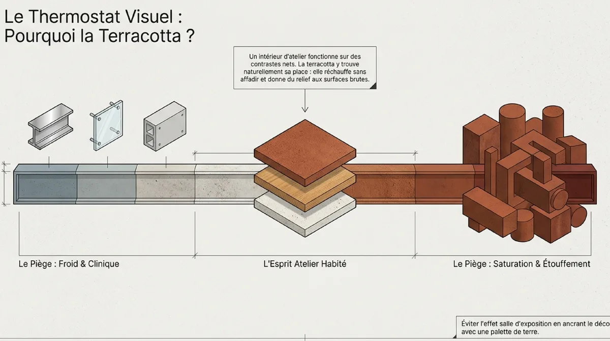 Infographie Pourquoi l’esprit atelier fonctionne si bien avec la terracotta