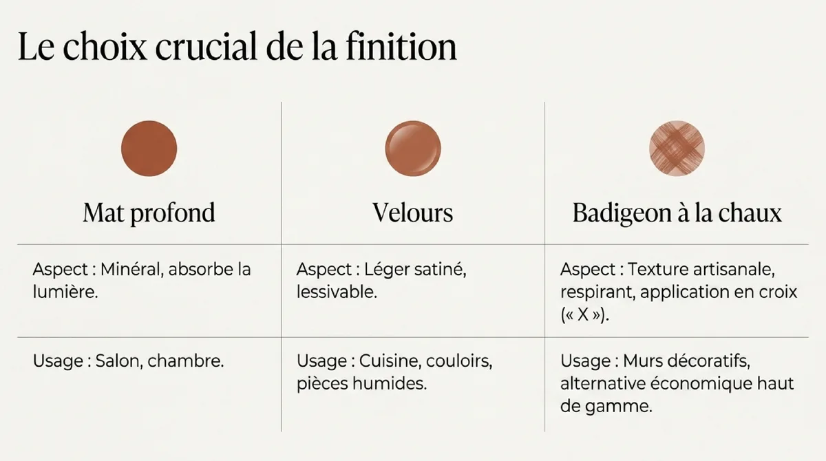 Infographie Finitions, produits et techniques pour une rénovation facile et une peinture économique
